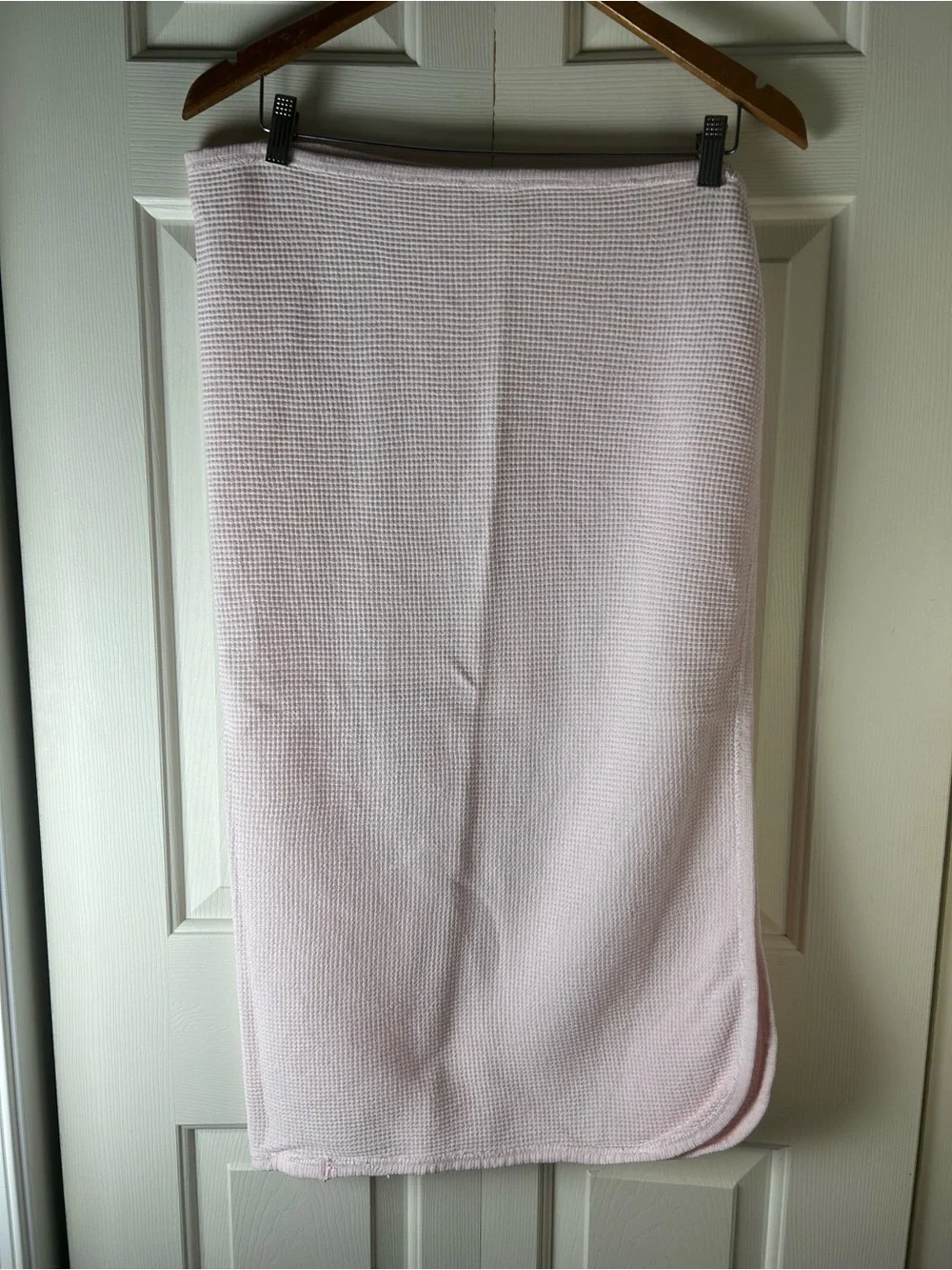 Vintage Carter's Pink Thermal Baby Blanket Waffle Weave Cotton USA Made